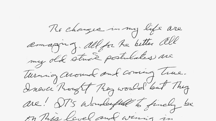 The Changes in My Life Are Amazing