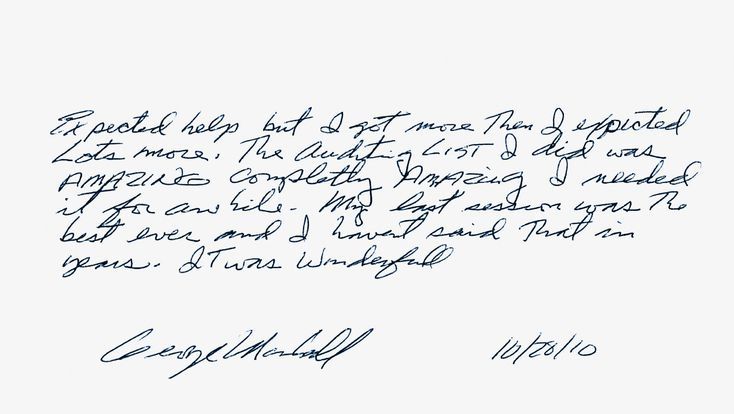 The Auditing I Did Was Amazing