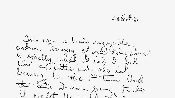 Recovery of One’s Education