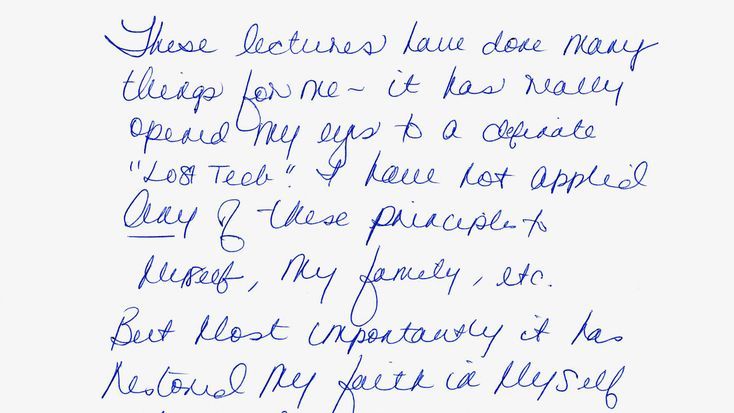 It Has Restored My Faith in Myself