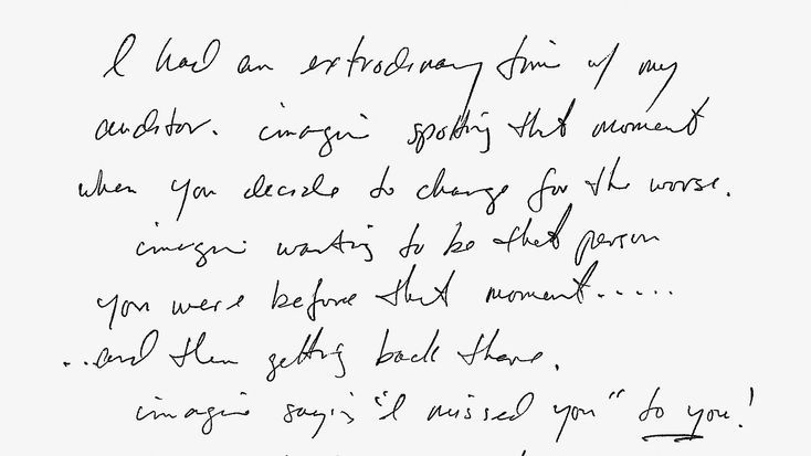 Imagine Saying ‘I Missed You’ to You!